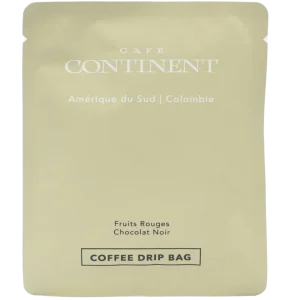 colombie cafe continent drip bag livraison